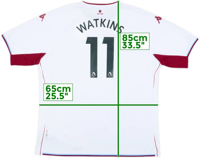 2021-22 Aston Villa Away Shirt Watkins #11 - 7/10 - (5XL)