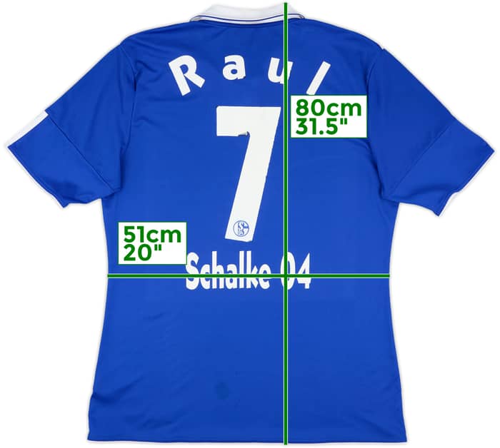 2010-12 Schalke Home Shirt Raul #7 - 7/10 - (L)