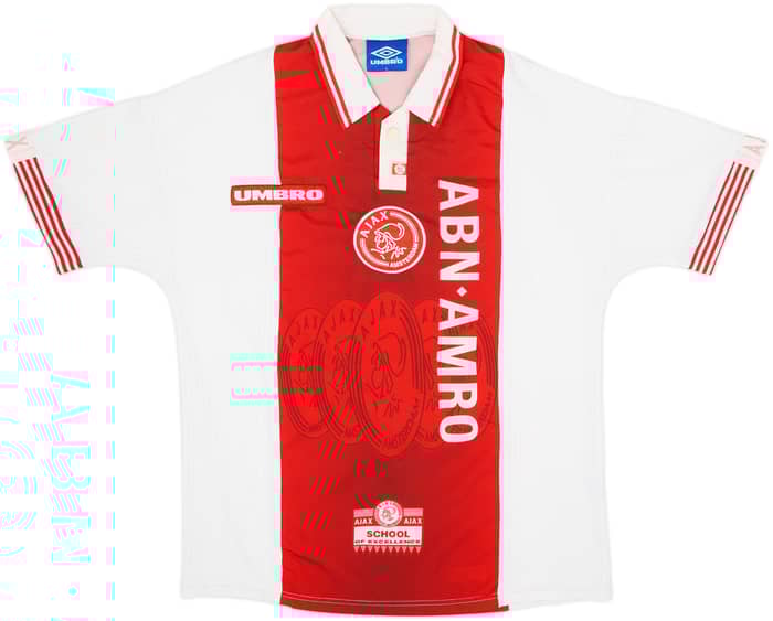 1997-98 Ajax Camiseta Local F.De Boer #4 - 8/10 - (L)