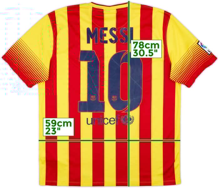 2013-15 Barcelona Away Shirt Messi #10 - 6/10 - (XL)
