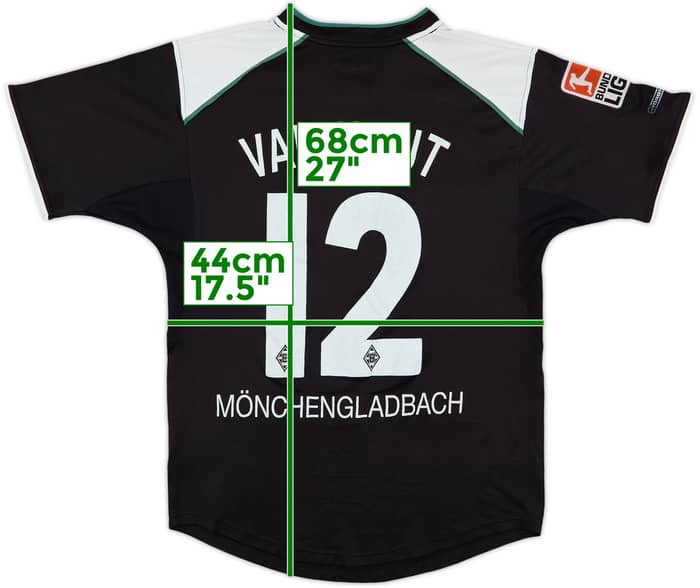 2002-03 Borussia Monchengladbach Away Shirt Van Hout #12 - 7/10 - (S)