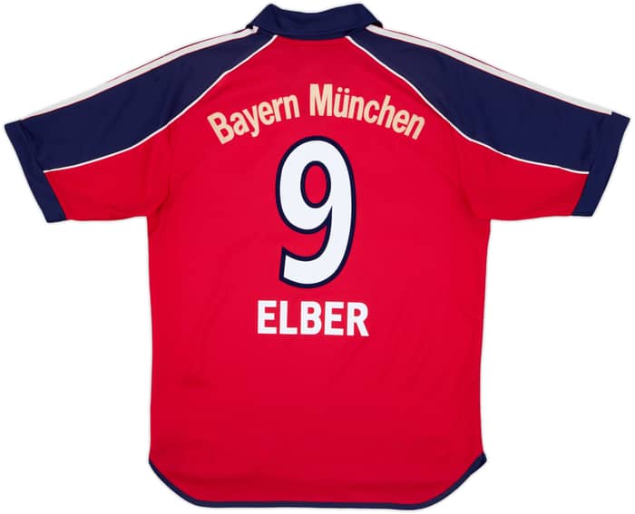 1999-01 Bayern Munich Home Shirt Elber #9 - 7/10 - (S)