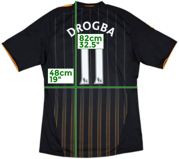 2010-11 Chelsea Away Shirt Drogba #11 - 8/10 - (M)