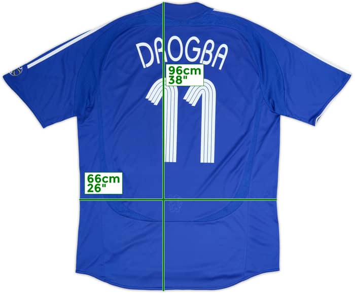 2006-08 Chelsea Home Shirt Drogba #11 - 8/10 - (XL)