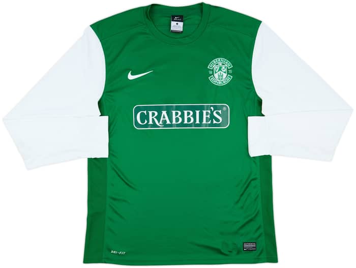 2013-14 Hibernian Home L/S Shirt - 7/10 - (L)