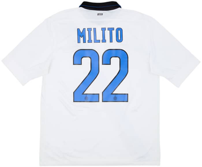 2011-12 Inter Milan Away Shirt Milito #22 - 7/10 - (L)