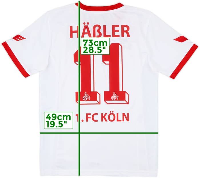 2013-14 FC Koln Home Shirt Hassler #11 - 5/10 - (M)