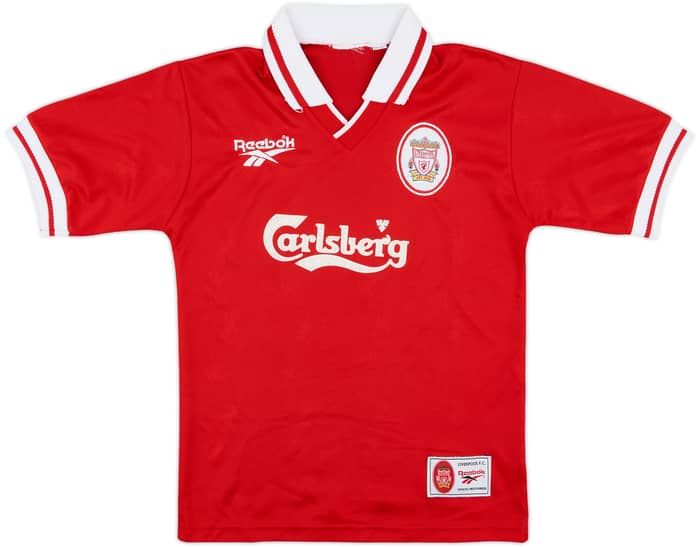 1996-98 Liverpool Home Shirt - 9/10 - (M.Boys)