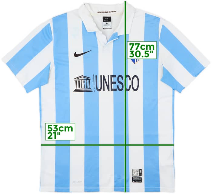 2012-13 Malaga CL Home Shirt - 4/10 - (L)