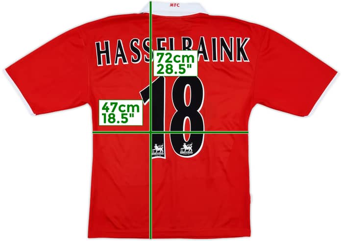 2004 Middlesbrough Home Shirt Hasselbaink #18 - 6/10 - (S)
