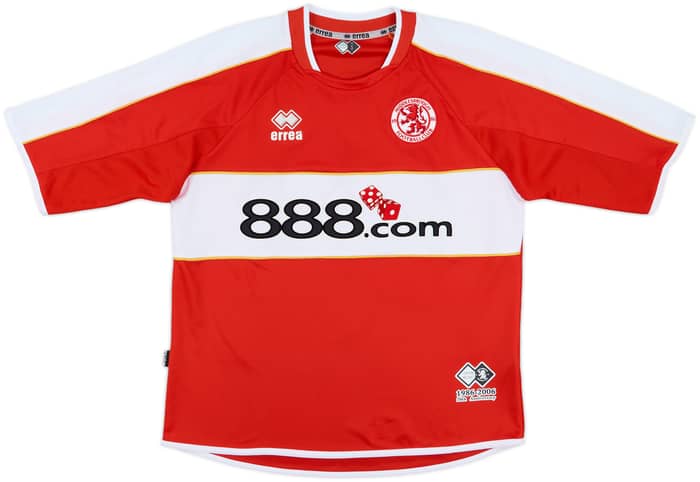 2006-07 Middlesbrough Home Shirt Mendieta #6 - 8/10 - (S)