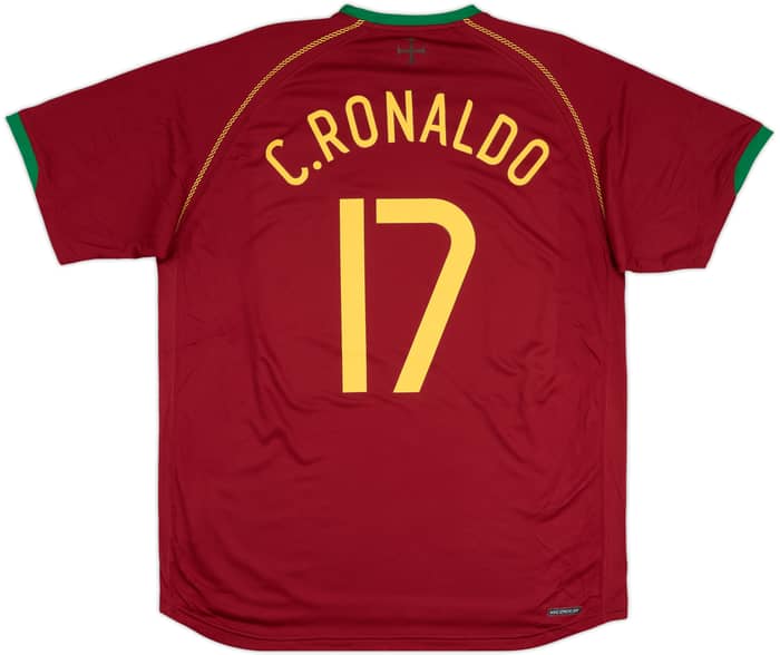 2006-08 Portugal Home Shirt C.Ronaldo #17 - 8/10 - (XXL)