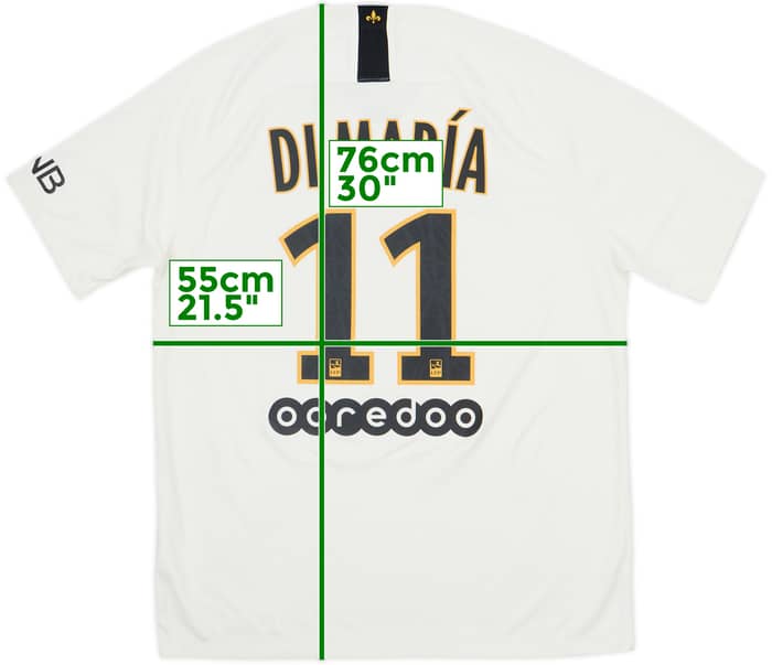 2018-19 Paris Saint-Germain Away Shirt DiMaria #11 - 8/10 - (L)