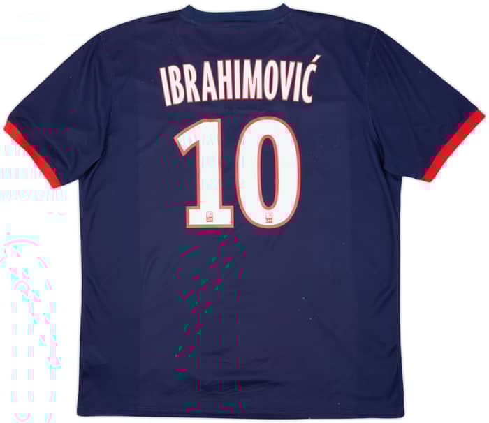 2013-14 Paris Saint-Germain Home Shirt Ibrahimovic #10 - 7/10 - (XL)