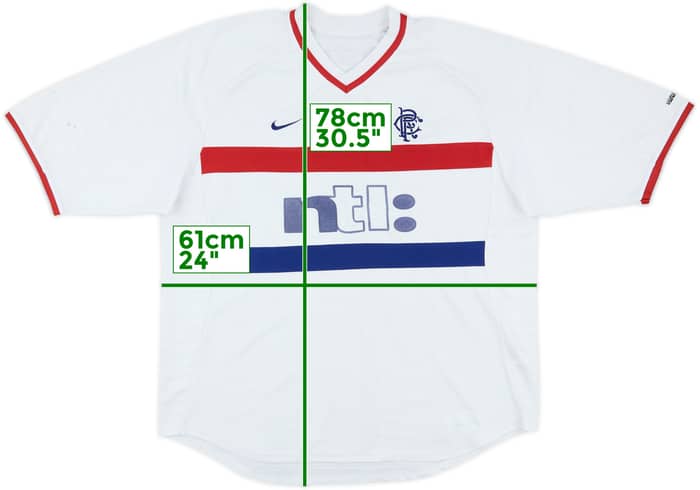 2000-01 Rangers Away Shirt - 5/10 - (XXL)