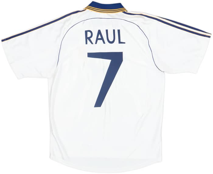 1998-00 Real Madrid Home Shirt Raul #7 - 8/10 - (XL)