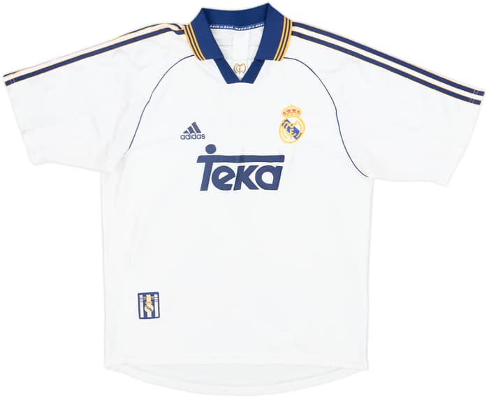 1998-00 Real Madrid Home Shirt Raul #7 - 8/10 - (XL)