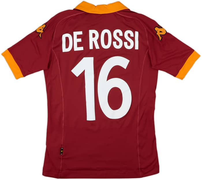 2012-13 Roma Home Shirt De Rossi #16 - 10/10 - (S)