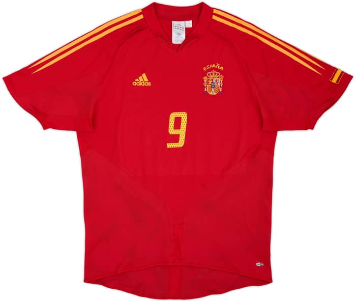 2004-06 Spain Home Shirt Torres #9 - 8/10 - (L)
