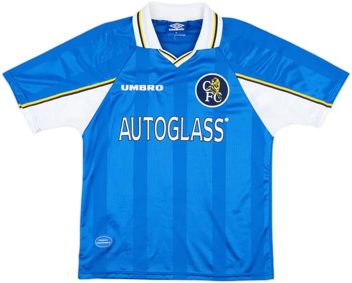 1997-99 Chelsea Home Shirt Zola #25 - 8/10 - (M)