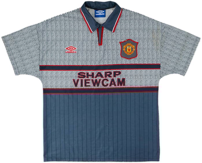 1995-96 Manchester United Away Shirt Cantona #7 - 8/10 - (L)
