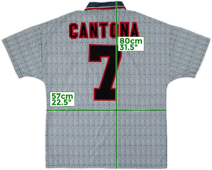 1995-96 Manchester United Away Shirt Cantona #7 - 8/10 - (L)
