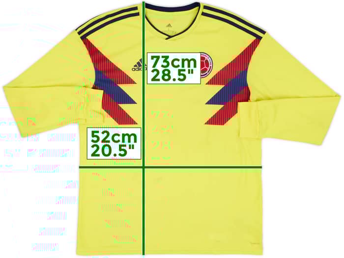 2018-19 Colombia Home L/S Shirt - 6/10 - (L)
