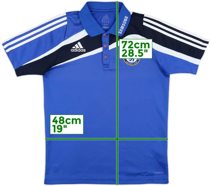 2009-10 Chelsea adidas Polo Shirt - 8/10 - (S)
