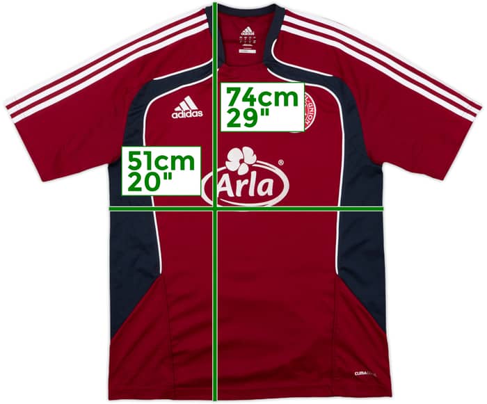 2010-11 Denmark adidas Training Shirt - 6/10 - (M/L)