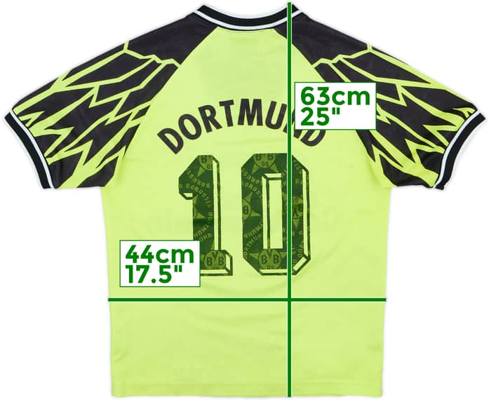 1994-95 Borussia Dortmund Home Shirt #10 - 7/10 - (L.Boys)