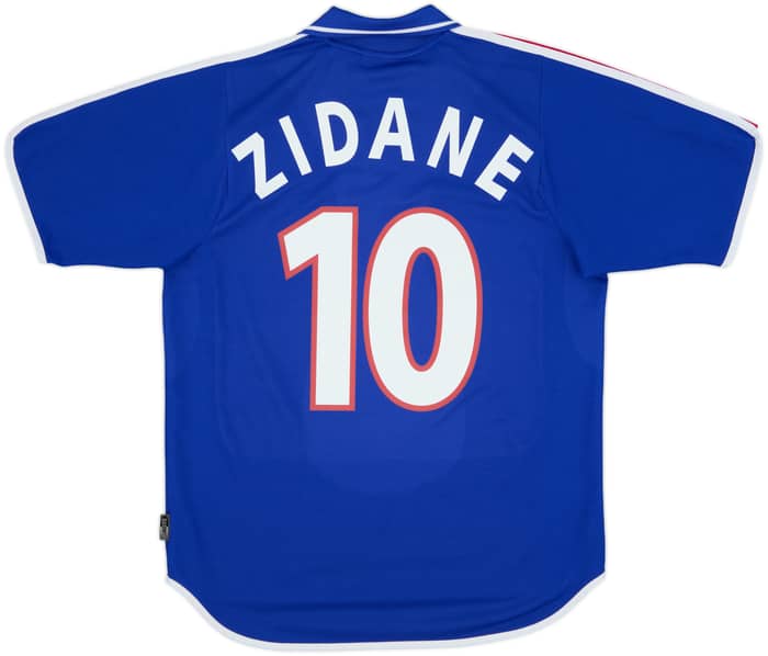 2000-02 France Home Shirt Zidane #10 - 10/10 - (M)