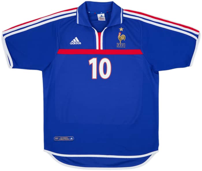 2000-02 France Home Shirt Zidane #10 - 10/10 - (M)