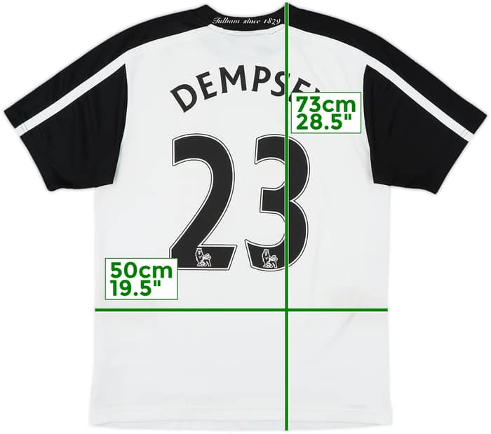 2009-10 Fulham Home Shirt Dempsey #23 - 8/10 - (S)