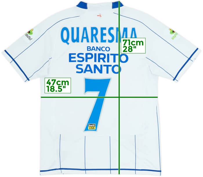 Camiseta de visitante del Porto 2007-08 Quaresma #7 - 6/10 - (S)