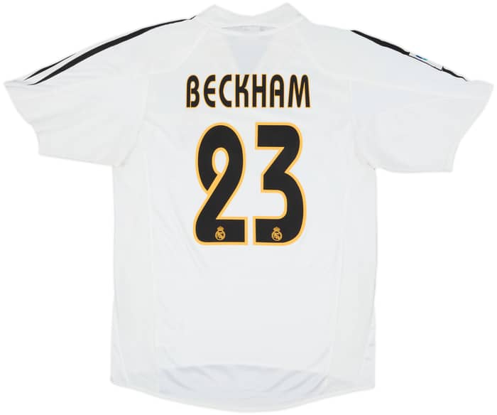2004-05 Real Madrid Home Shirt Beckham #23 - 6/10 - (S)