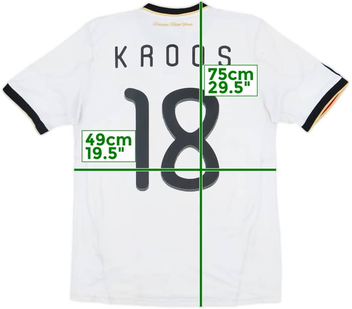 2010-11 Germany Home Shirt Kroos #18 - 5/10 - (XL.Boys)