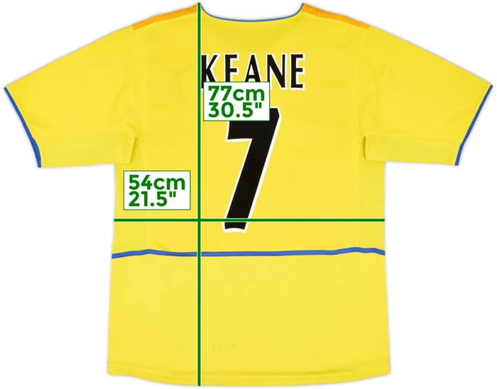 2002-03 Leeds United Away Shirt Keane #7 - 8/10 - (M)