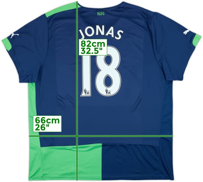 2014-15 Newcastle Third Shirt Jonas #18 - 8/10 - (XXL)