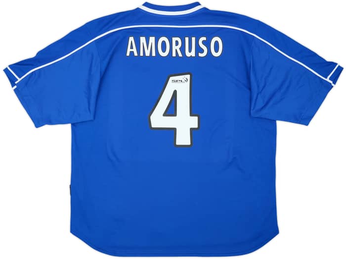 1999-01 Rangers Home Shirt Amoruso #4 - 6/10 - (XL)
