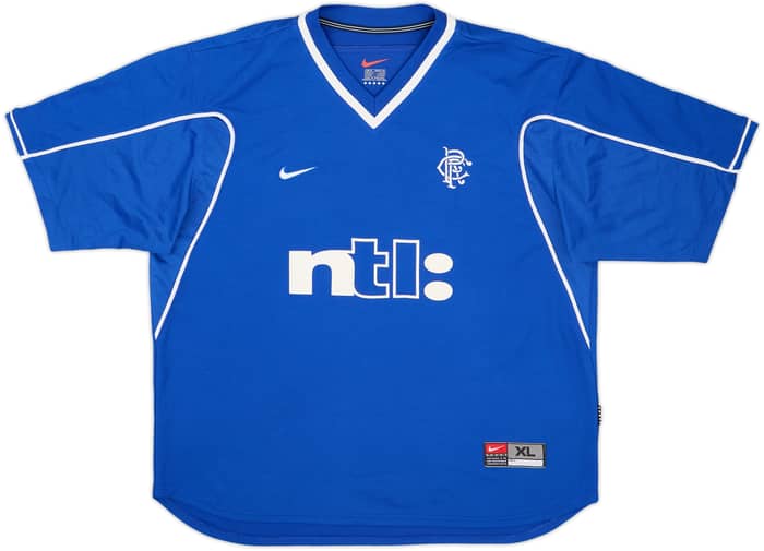 1999-01 Rangers Home Shirt Amoruso #4 - 6/10 - (XL)