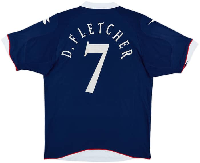 2008-09 Scotland Home Shirt D. Fletcher #7 - 6/10 - (L)