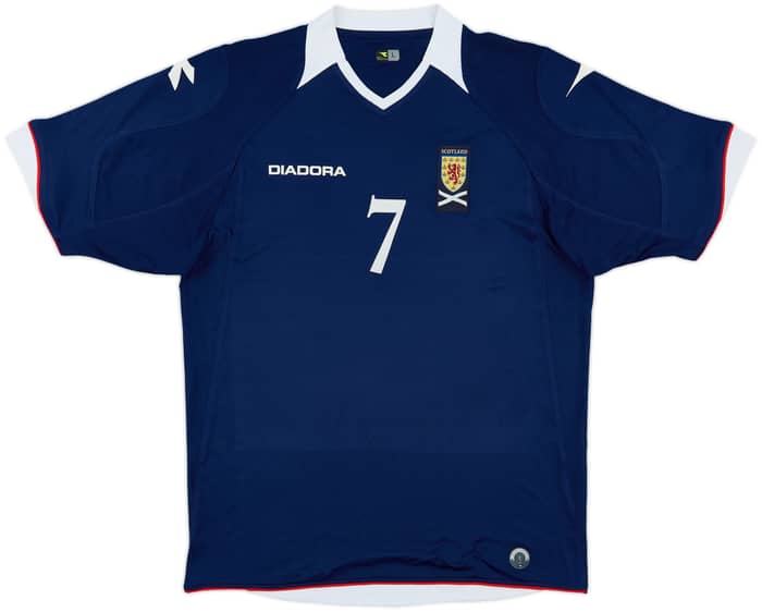 2008-09 Scotland Home Shirt D. Fletcher #7 - 6/10 - (L)