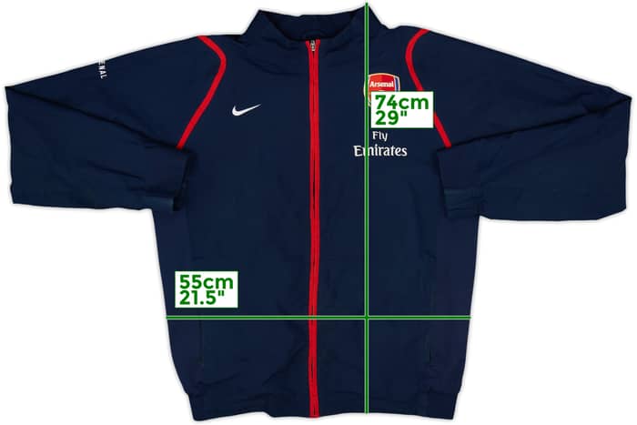 2006-07 Arsenal Nike Track Jacket - 8/10 - (XL)