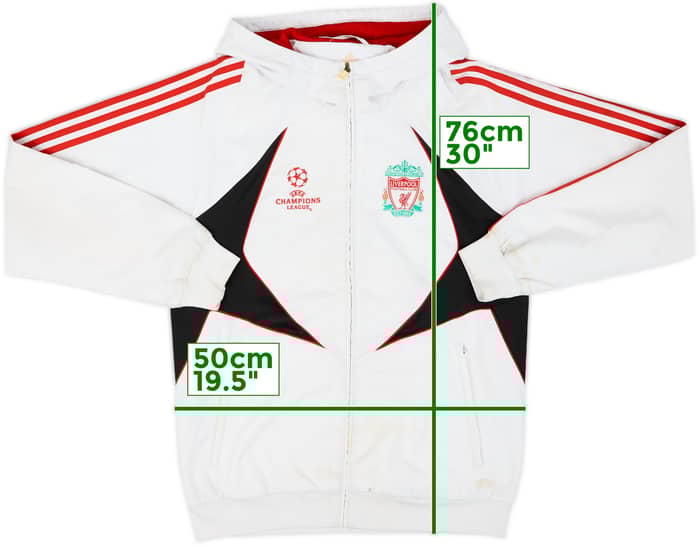 2007-08 Liverpool adidas CL Hooded Track Jacket - 4/10 - (M)