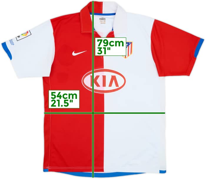2006-07 Atletico Madrid Home Shirt - 5/10 - (L)
