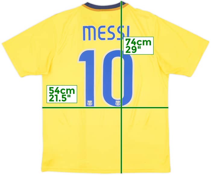2008-10 Barcelona Basic Away Shirt Messi #10 - 8/10 - (M)