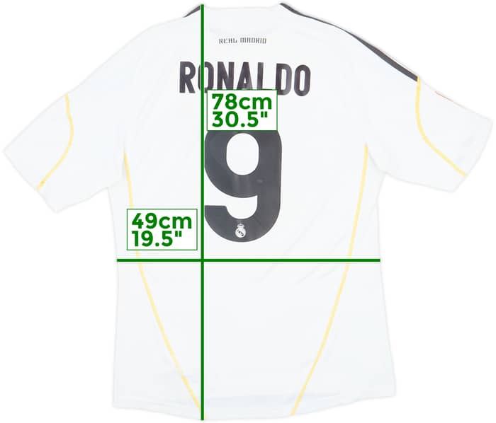 2009-10 Real Madrid Home Shirt Ronaldo #9 - 5/10 - (M)