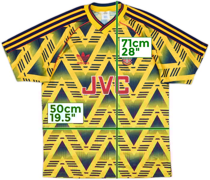 1991-93 Arsenal Away Shirt - 6/10 - (M)