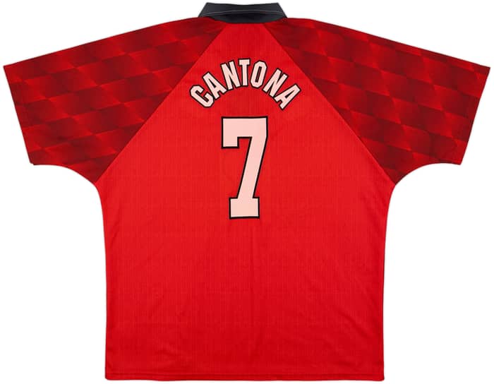 1996-98 Manchester United Home Shirt Cantona #7 - 8/10 - (XL)