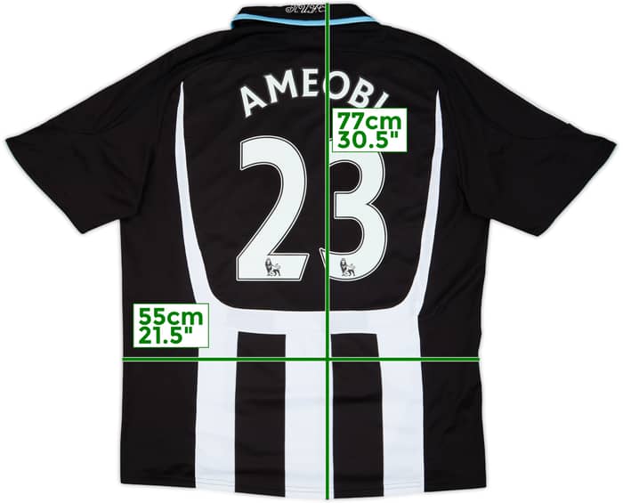 2007-09 Newcastle Home Shirt Ameobi #23 - 8/10 - (L)